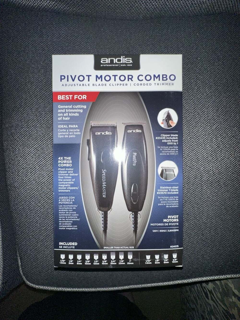 Andis Pivot Motor Combo Hair Clipper and Trimmer Set #24075